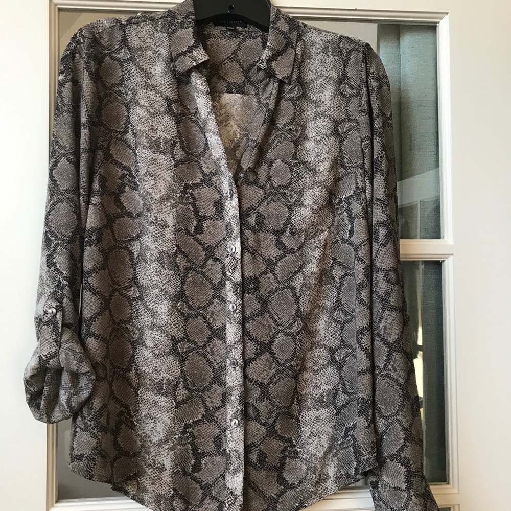 The Limited Snake Skin Print Blouse